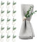 Eucalyptus Napkin Rings, 15 Pcs Farmhouse Napkin Rings Table Decor，Rustic Green Leaf Napkin Ring Holder for Wedding Family Dinner Party Christmas Thanksgiving Day