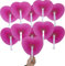 Bestage 12 Packs Decorative Paper Folding Hand Fans Handheld,Silver Heart Foldable Wedding Fans Chinese and Japanese Fans Bulk for Bridal Guest Church Party Favors Dancing Birthday DIY