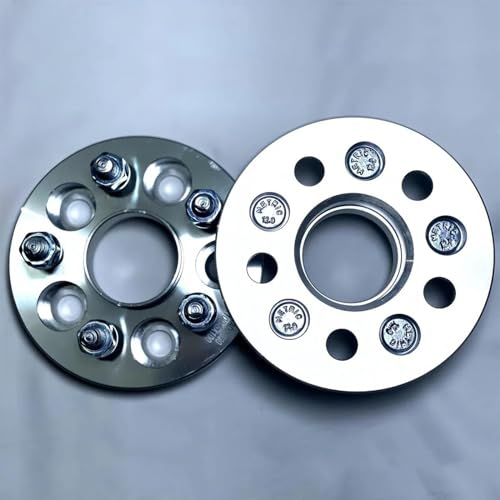 DZSJHGFDD Spurverbreiterungen 2 Stücke 20mm Rad Adapter Distanzstücke PCD 5x112 Zu 5x100 Hub Centric 57.1mm Zu 57.1mm Radbolzen M12x1.5 Distanzscheiben