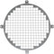 Repa Market 8 Inch / Ø200 mm Galvanized Steel Round Crawl Space Vent Grid - Inlet Outlet Ventilation Guard - Universal Metal Air Supply Exhaust Protection Mesh - Durable Duct Grille