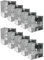 Evoges Boîtier arrière simple en métal, 35 mm, 1 bande, 1 mm d'épaisseur pour prises électriques, norme BS4662, interrupteurs de 20 mm et 25 mm, cosse réglable, terminal en laiton (10)