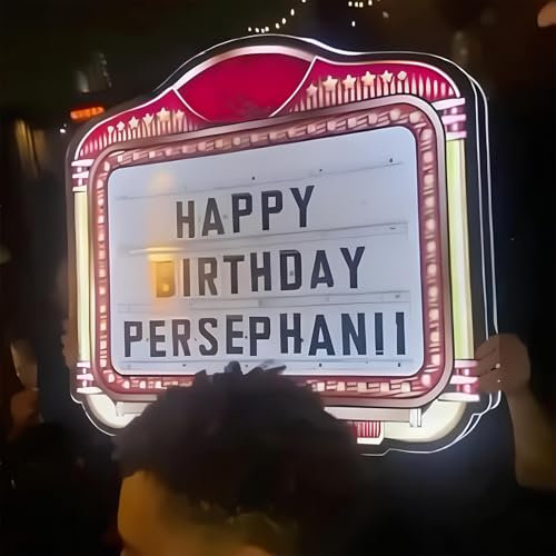 RSQQL Panneau de présentateur de Bouteille for boîte de Nuit, présentateur de Bouteille de Club LED personnalisé, Panneau publicitaire de Lettres colorées, présentateur de LED Lumineux portatif