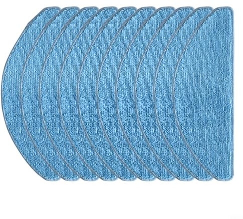WIIYENA Ersatz-Mopptücher für MEDION X41 SW für X41 SW+ Roboterstaubsauger, 3 in 1 Mikrofaser-Wischpads, Zubehör für Saugroboter, Blau(10 PACK)
