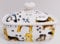 Dogs Butter Dish Fine China Collage Multi Cute Dog Covered Lid Container Hand Decorated in UK
