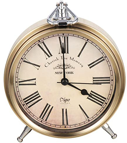 Cabilock Despertador De Retro Reloj Despertador Decorativo Hogar Moderno Pilas Reloj De Dormitorio