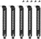 YIMATEECO PCI Slot Covers with Screws for PC Computer Case Accessories, 5Pcs Hard Steel Black PCI Slot Cover Dust Filter Bracket Expansion Blanking Plate Vented and Dustproof (120 * 20mm, Black)