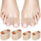 Zehenspreizer, 4 Stück Silikon Hallux Valgus Bandage Zehenspreizer mit 2 Ringen, 2 Verschiedene Größen Hammerzehen Korrektur, Hallux Valgus Zehenspreizer zur Hallux Valgus Korrektur Damen Herren