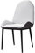 Meedlopia Moderne Esszimmerstühle für die Küche, ergonomischer Ledersitz, Lounge-Thekenstühle das Wohnzimmer, stabile Beine aus schwarzem Kohlenstoffstahl (Farbe: Hellgrau)