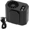 Genérico Portable Waist Fan, USB recargable Fan LED Light, 4000mAh Battery-Powered Personal Cooling Device, Hands- Air Circulator for Outdoor Sports, Hiking, Camping, Travel