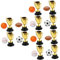 TOYANDONA 3 Ensembles Mini Trophées De Compétition Sports Thème De Coupes Décoratives pour Récompense Étudiante pour Événements Jeux 4 Pièces * 3