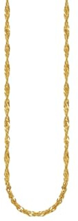 THOMAS SABO Golden Shadow Women's Necklace Made of Recycled 925 Silver with 18K Gold Plating Adjustable 40-45 cm Braided Design