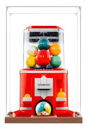 Acrylic Display Case for Le-go 21358 Minifigure Vending Machine Model, Clear showcase, Dustproof Storage Box, 20x25x30cm（Only Display Box） (2mm)