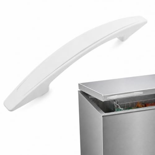 jojofuny Manija de puerta de congelador universal de plástico con tornillos de repuesto para vitrina de refrigerador, compacto, duradero y fácil de montar