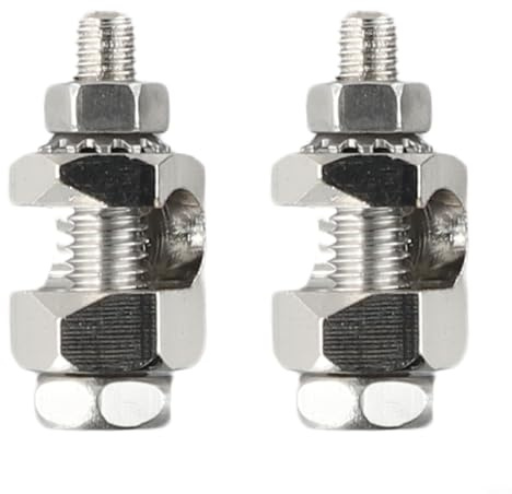 Confezione da 2 capicorda di messa a terra per pannelli solari, in rame stagnato, compatibili con la protezione del telaio del modulo fotovoltaico e,