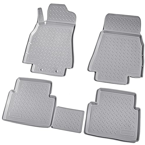 RECAMBO 3D Gummimatten Set passend für Mercedes B-Klasse | W245 | 2005-2011 - passgenaue Auto Fußmatten mit hohem 3D-Rand | rutschfest | geruchsarm | formstabil | leicht zu reinigen