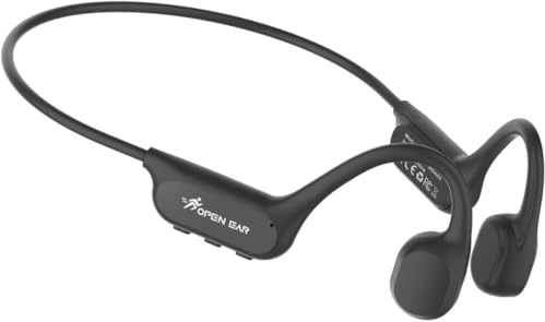ANSTEN Casque Conduction Osseuse Bluetooth 6.0, Étanche IPX8(nero)