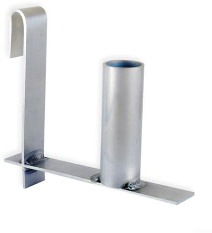 Anti-Sichthaken mit Rollhilfe für PVC-Sichtschutzstreifen an Einzelstabmatte und Gitterzäunen, rostfreier feuerverzinkter Stahl, wiederverwendbare Montagehilfe