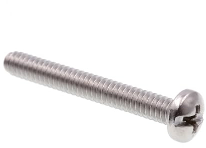 Prime-Line 9009136 Machine Screw, Pan Head, Slotted/Phillips Combo, #10-24 X 1-1/2 in, Grade 18-8 Stainless Steel, Pack of 25