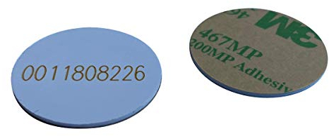 RFID-Aufkleber, 125 kHz, Niederfrequenz, PVC-Material, 1 mm dick, ID-Münzen-Zugangsschlüssel, 10 Stück