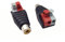 Haokiang 2-Pack Speaker Phono RCA Female to 2 Screw Terminal Strip Audio Video Spring Press Type Balum Connector Adapter (RCA F/AV F)