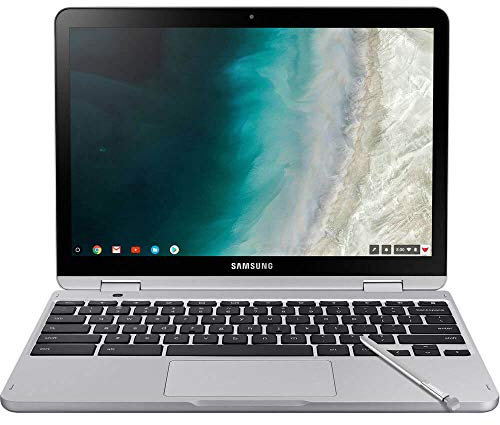 Samsung Chromebook Plus V2, 2-in-1, Intel Core m3, 4GB RAM, 64GB eMMC, 13MP Camera, Chrome OS, 12.2, 16:10 Aspect Ratio, Light Titan (XE520QAB-K02US)