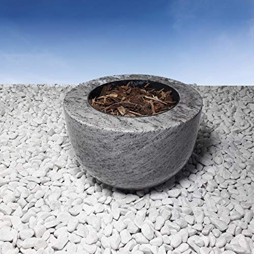 grabstein-gestaltung.de Grabschale aus Granit im Material Purple Coral 25x15 cm