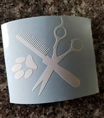 CELYCASY Hundefriseur-Aufkleber, Haustierfriseur/Tierfriseur/Autoaufkleber, Yeti-Aufkleber, Laptop-Aufkleber, Tasse, MacBook-Aufkleber, Stylisten-Aufkleber, Rtic Cup-Aufkleber