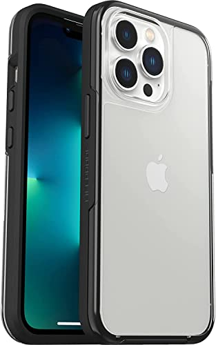 LifeProof See Hülle für iPhone 13 Pro, stoßfest, Sturzschutz bis 2 Meter, ultraschlank, schützende transparente Hülle, Nachhaltig hergestellt, Transparent/Schwarz