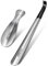 NINEMAX Schuhlöffel Lang, Langer Schuhanzieher Metall 42cm, Klein Schulöffel Edelstahl Stabil (2er Pack)