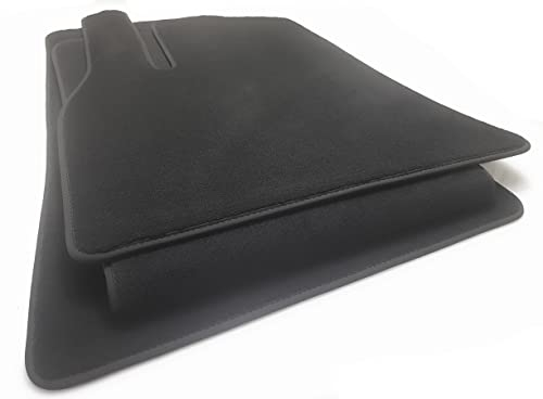 Fußmatten für Tesla Model Y Premium Velours Matten Autoteppich Schwarz, Innen komplett