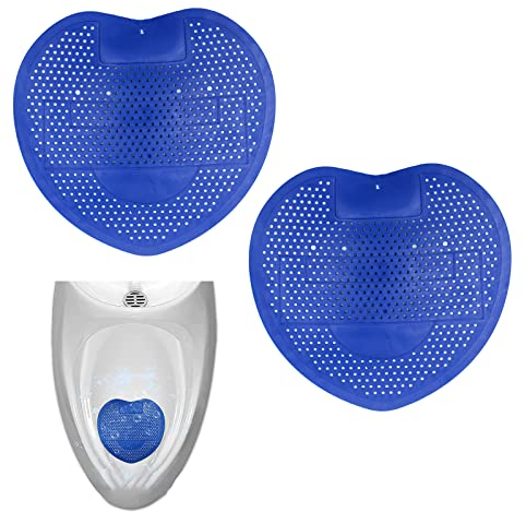 Ecrans pour Urinoir,2 Pack Tapis D'Urinoir,Patter-Less Filtres pour Urinoir,Desodorisant Urinoir Avec Parfum,Grille Urinoir,Sans Résidu D'eau,Anti-projections et Anti-odeurs.