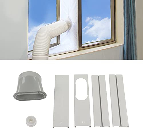 Kit Finestra per Condizionatore D'aria Portatile Aggiornamento Condotto di Scarico Push-pull Deflettore Retrattile per Tubo da 150 Mm
