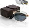 JYCCH Mini-HD-Lesebrille aus Kunstharz, photochrom, strahlungs- und UV-beständig, Faltbare Lesebrille für Männer und Frauen,Gold,+2.50 (Gold 2)