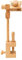 zalati Embroidery Hoop Stand Rotated Wooden Holder with Clamp for Cross Stitch DIY Craft Sewing Needlework - Upright