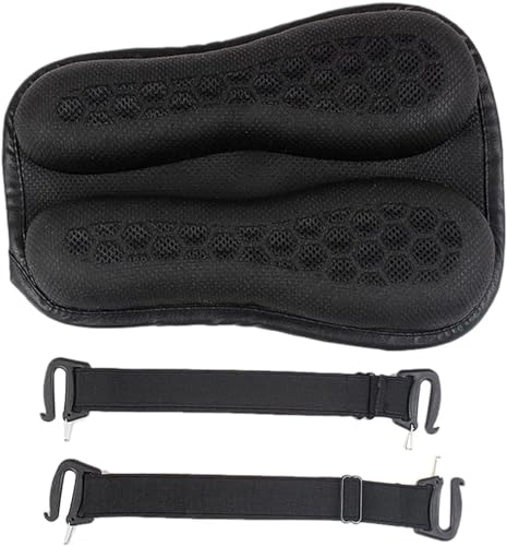 Cojín para Asiento de Motocicleta Cojín de Gel para Asiento Trasero de pasajeros para conducción: cojín de Asiento de Pasajero de Gel para Motocicleta, convección de Aire y tecnología de enfriamiento