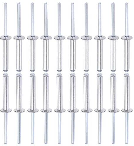 DTGN 5mm x 30mm (DxL) Aveugle Rivets - 60Paquet - Bonne pour Machines Assemblage - Aluminium Dôme Ouvert Fin Rivet