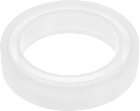 sourcing map Armband Gussform Armreif Ring Gussform Silikon Rund Epoxid 54mm Breite Gießharze Kristall Gussform für Schmuck Herstellung Heimwerken