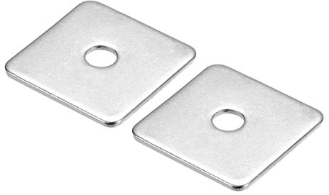 QUARKZMAN 2Stk Quadrat Unterlegscheibe M8x40x40x3mm 304 Edelstahl Quadrat Platte Unterlegscheiben Flach Pad Abstandshalter Dichtung für Hardware Verschluss