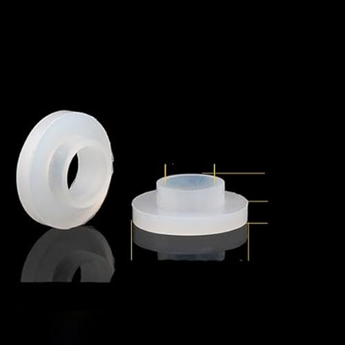 Weiß Schwarz 1/2 3/4 Zoll 1 Zoll Gummiring, Silikon-Flachdichtung, Dichtungsring für Duschdüse, Schlauch, Faltenbalg, Unterlegscheibe, T-Dichtung (10 Stück)