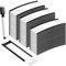 Nizirioo 50 Pezzi Etichette Magnetiche, Porta Etichette Magnetici Riutilizzabili, Supporto Per Carte Magnetiche, 25 X 76mm Titolari Magnetici Data Carte Per Ufficio, Magazzino, Scaffale, Armadio