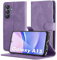 Byvuwiay Funda para Samsung Galaxy A15 4G/5G, Soporte Plegable Tapa Flip de PU Ranuras Tarjetas Magnético Protección, Protección de Cuero Premium, Morado