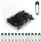 BetterJonny 500 Stück Klassische Sicherheitsnadeln, 19mm Schwarz, Edelstahl vernickelt für DIY, Nähen, Schmuckherstellung, etc.