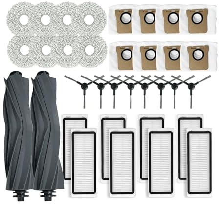 TELoni Vacuum cleaner Replacement Spare Parts Main Side Brush Hepa Filter Mop Cloth Dust Bag. Compatible For Dreame Bot L30 Ultra. Vacuum Cleaner Accessories