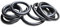EPDM O-Ring 8mm x 4mm x 2mm, 8mm AD, 4mm ID, 2mm Breite, Metrische Dichtung für Kfz-Maschineninstallationen, Packung mit 20