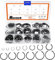 Rustark 322 Stück 14 Größen 65Mn Stahl Rund draht C-Clips Sprengringe Sortiment Kit Innensicherungsringe Sprengring Draht Snap Ringe für Loch - M7 M8 M10 M12 M14 M16 M18 M20 M22 M24 M25 M26 M28 M30