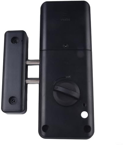 FUBESK Door Lock, Smart Invisible Door Lock,Wood Door Lock For Tuya APP/Card Unlock,Tuya APP Cards Unlock For Home, Hotel, Office(for tuya lock black)