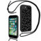 Xylota Coque avec Cordon pour iPhone 8/7/SE 2022/SE 2020 4,7'', Aesthetic Etui avec Réglable Collier Souple Silicone Corde Caméra Protection Case avec Motif, Lanyard Housse pour iPhone 8，Léopard