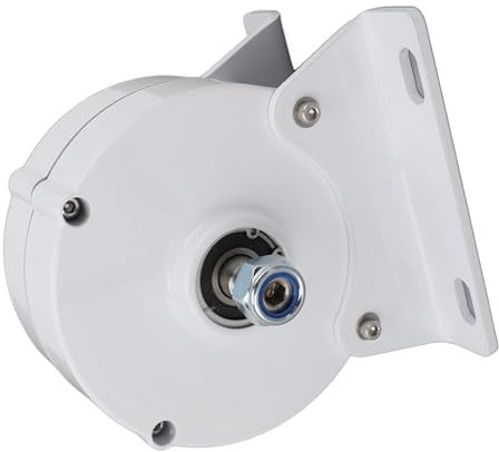 Generatore CA Trifase, Generatore Elettrico a Magneti Permanenti Design Compatto a Doppio Albero Ad Alta Efficienza 12V con Base per Turbine Eoliche Verticali o Orizzontali (100W)