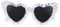 Etercycle Herz Sonnenbrille, Bride To Be Brille, Mode Hochzeitsdeko Herzbrille JGA Deko für Braut Junggesellenabschied Frauen Hochzeit Party (Weiß Diamanten)