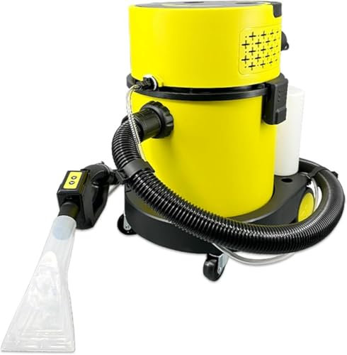 GLDWEY Aspirateur Sec Et Humide 1600w, Nettoyeur De Tissus D'ameublement 2 en 1, Nettoyeur De Tapis Et Aspirateur Sec Et Humide, Récipient en Acier Inoxydable De 25l